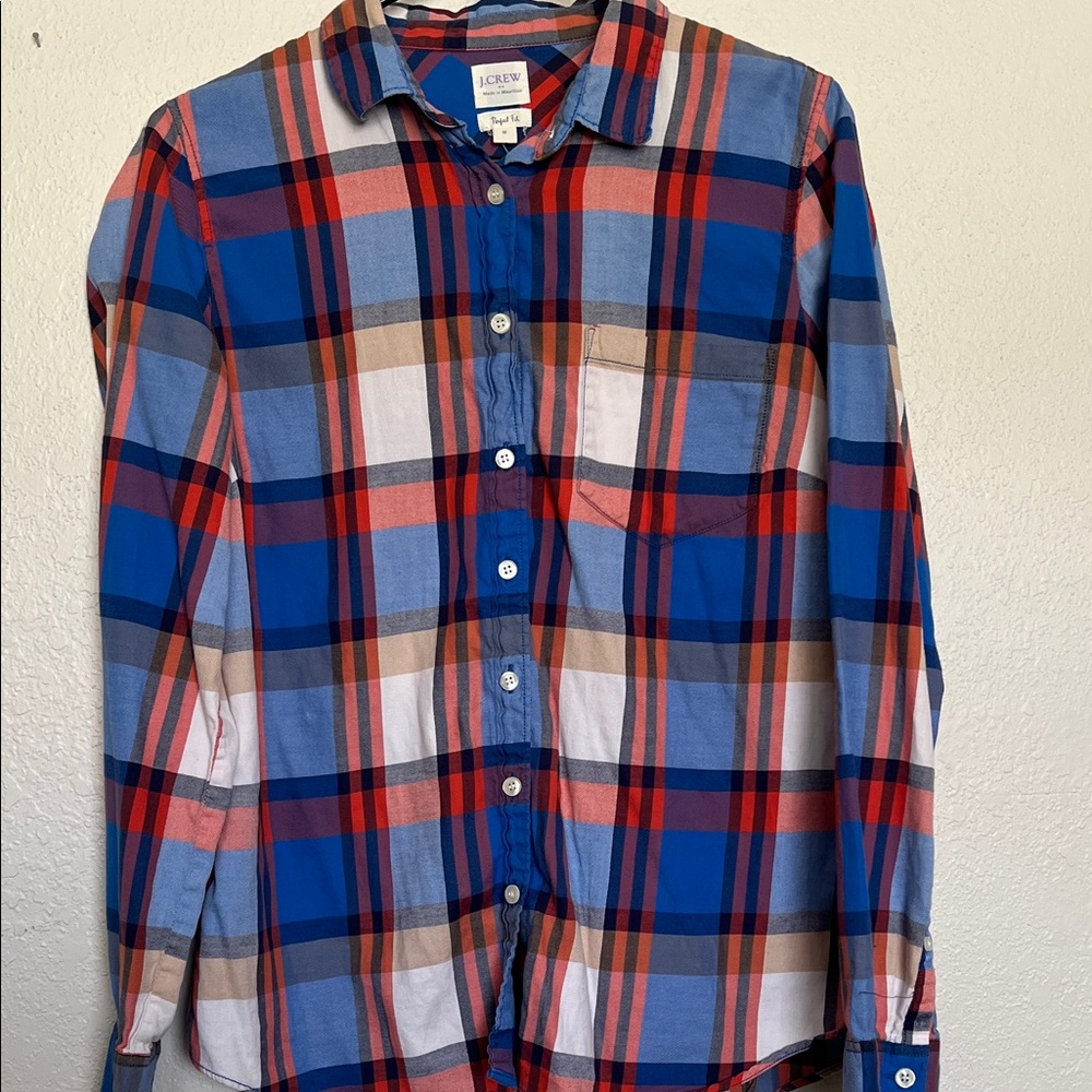 J. Crew Women’s Multicolor Plaid Shirt